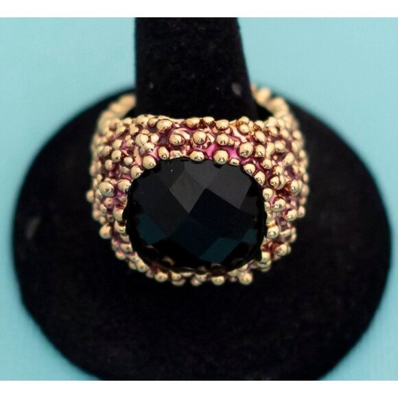 Vintage Deep Sea Boho Ring, Size 8 1/2 - E27 - Picture 1 of 3